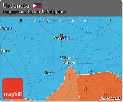 Political Map of Urdaneta
