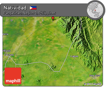 Satellite Map of Natividad