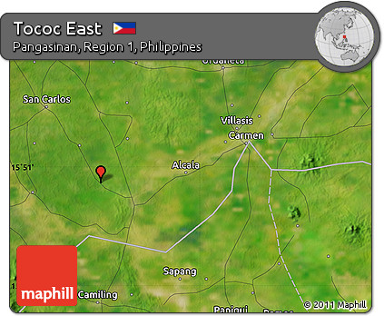 Satellite Map of Tococ East