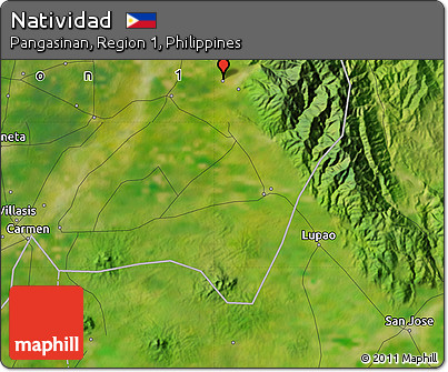 Satellite Map of Natividad