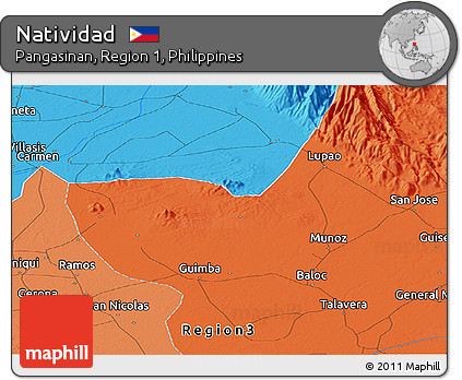 Political Panoramic Map of Natividad
