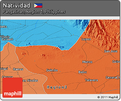 Political Panoramic Map of Natividad