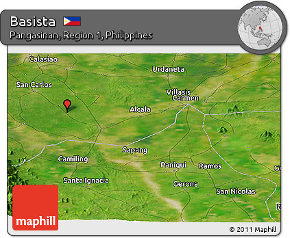 Satellite Panoramic Map of Basista