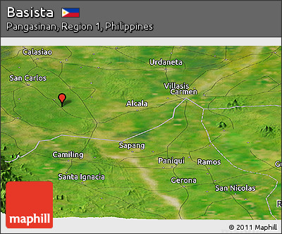 Satellite Panoramic Map of Basista