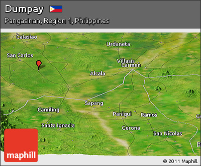 Satellite Panoramic Map of Dumpay