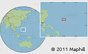 Savanna Style Location Map of the area around 15° 48' 18" N, 126° 43' 29" E