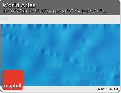 Physical 3D Map of the Area around 15° 48' 18" N, 127° 25' 30" W