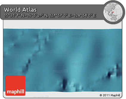 Satellite 3D Map of the Area around 15° 48' 18" N, 128° 25' 30" E