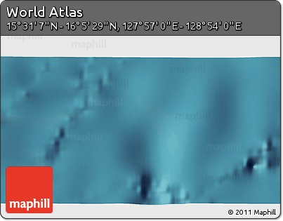 Satellite 3D Map of the Area around 15° 48' 18" N, 128° 25' 30" E