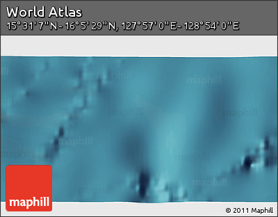 Satellite 3D Map of the Area around 15° 48' 18" N, 128° 25' 30" E