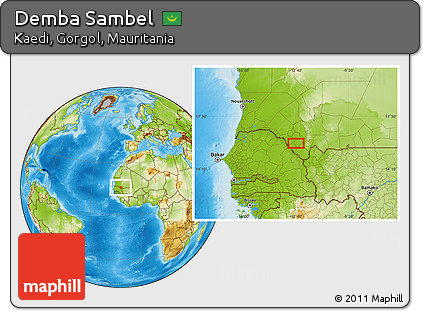 Physical Location Map of Demba Sambel