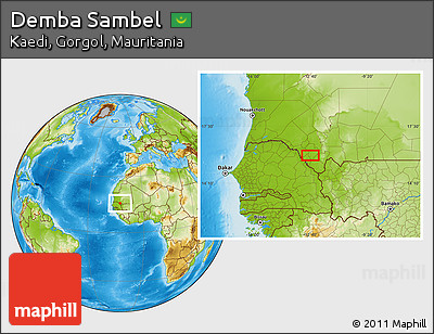Physical Location Map of Demba Sambel