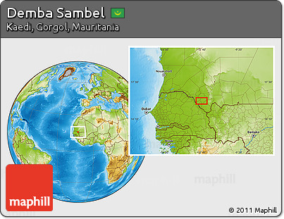 Physical Location Map of Demba Sambel