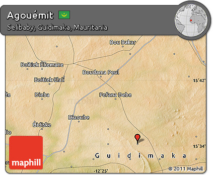 Satellite Map of Agouémit