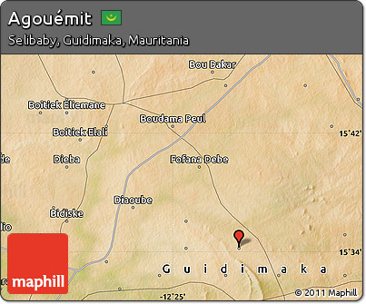 Satellite Map of Agouémit