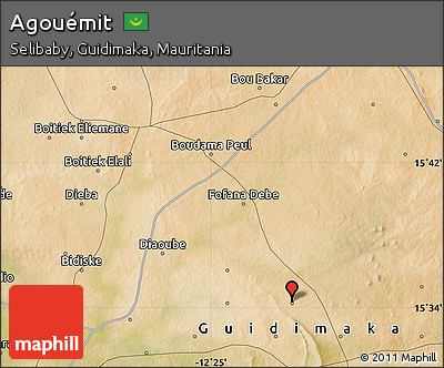 Satellite Map of Agouémit