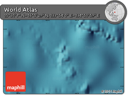 Satellite Map of the Area around 15° 48' 18" N, 134° 22' 30" E