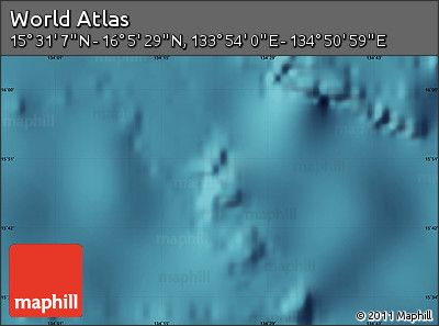 Satellite Map of the Area around 15° 48' 18" N, 134° 22' 30" E