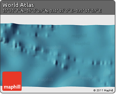 Satellite 3D Map of the Area around 15° 48' 18" N, 135° 13' 29" E