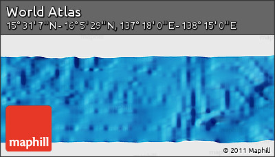 Physical Panoramic Map of the Area around 15° 48' 18" N, 137° 46' 30" E