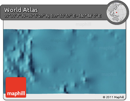 Satellite 3D Map of the Area around 15° 48' 18" N, 140° 19' 29" E