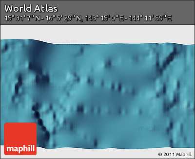 Satellite 3D Map of the Area around 15° 48' 18" N, 143° 43' 29" E