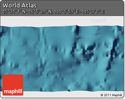 Satellite 3D Map of the Area around 15° 48' 18" N, 144° 34' 29" E