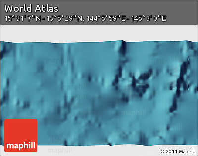 Satellite 3D Map of the Area around 15° 48' 18" N, 144° 34' 29" E