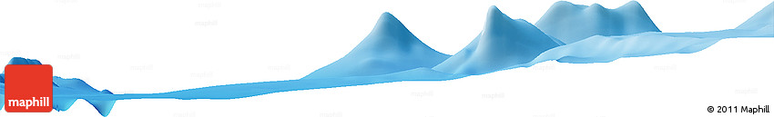 Shaded Relief Horizon Map of the Area around 15° 48' 18" N, 145° 25' 30" E