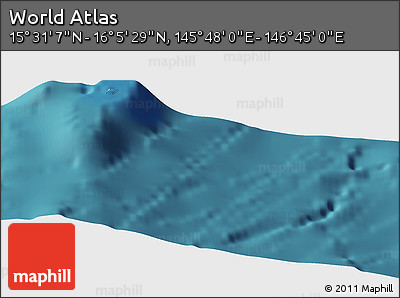 Satellite Panoramic Map of the Area around 15° 48' 18" N, 146° 16' 30" E