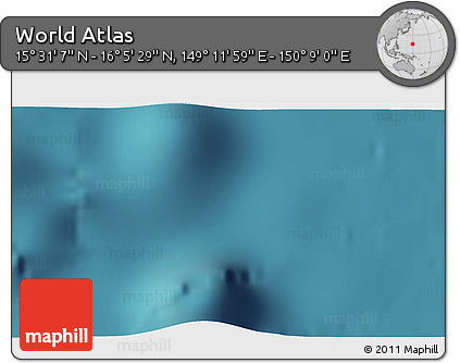 Satellite 3D Map of the Area around 15° 48' 18" N, 149° 40' 30" E