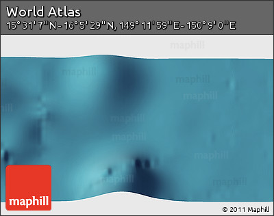 Satellite 3D Map of the Area around 15° 48' 18" N, 149° 40' 30" E