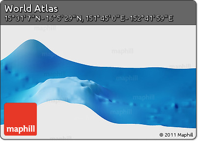 Physical Panoramic Map of the Area around 15° 48' 18" N, 152° 13' 29" E