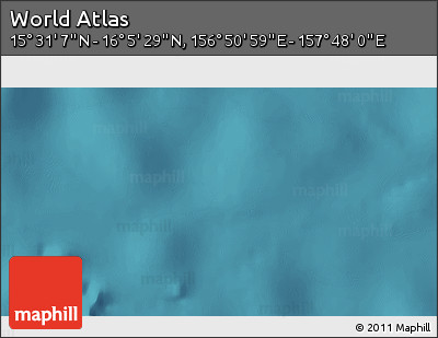 Satellite 3D Map of the Area around 15° 48' 18" N, 157° 19' 29" E