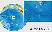 Physical Location Map of the area around 15° 48' 18" N, 157° 10' 30" W