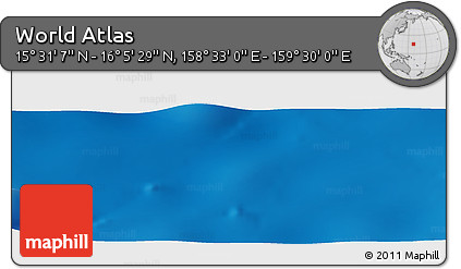 Physical Panoramic Map of the Area around 15° 48' 18" N, 159° 1' 30" E