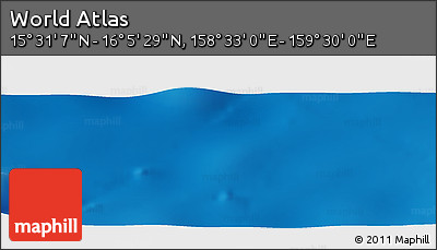 Physical Panoramic Map of the Area around 15° 48' 18" N, 159° 1' 30" E