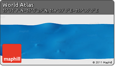 Physical Panoramic Map of the Area around 15° 48' 18" N, 159° 1' 30" E