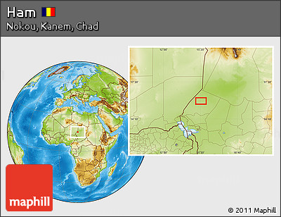 Physical Location Map of Ham