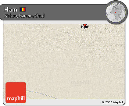 Shaded Relief Panoramic Map of Ham