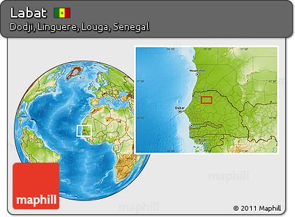 Physical Location Map of Labat