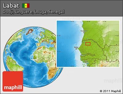 Physical Location Map of Labat