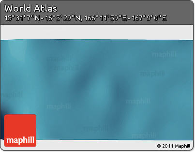 Satellite 3D Map of the Area around 15° 48' 18" N, 166° 40' 30" E