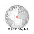 Outline Map of the Area around 15° 48' 18" N, 16° 55' 29" W, rectangular outline