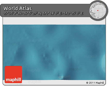 Satellite 3D Map of the Area around 15° 48' 18" N, 171° 46' 30" E