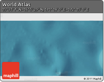 Satellite 3D Map of the Area around 15° 48' 18" N, 171° 46' 30" E