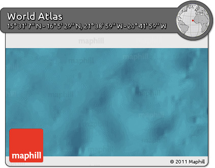 Satellite 3D Map of the Area around 15° 48' 18" N, 21° 10' 29" W