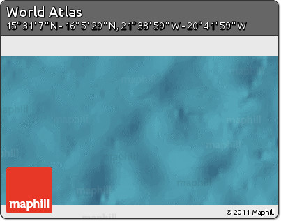 Satellite 3D Map of the Area around 15° 48' 18" N, 21° 10' 29" W