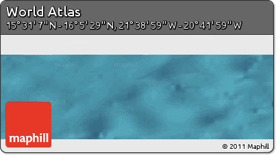 Satellite Panoramic Map of the Area around 15° 48' 18" N, 21° 10' 29" W