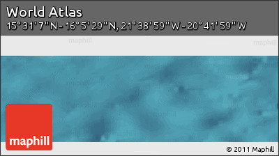 Satellite Panoramic Map of the Area around 15° 48' 18" N, 21° 10' 29" W
